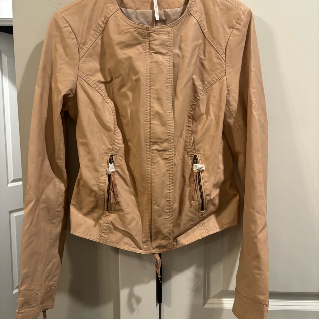 Free People Nudefaux-Leather Jacket. See All Pics
